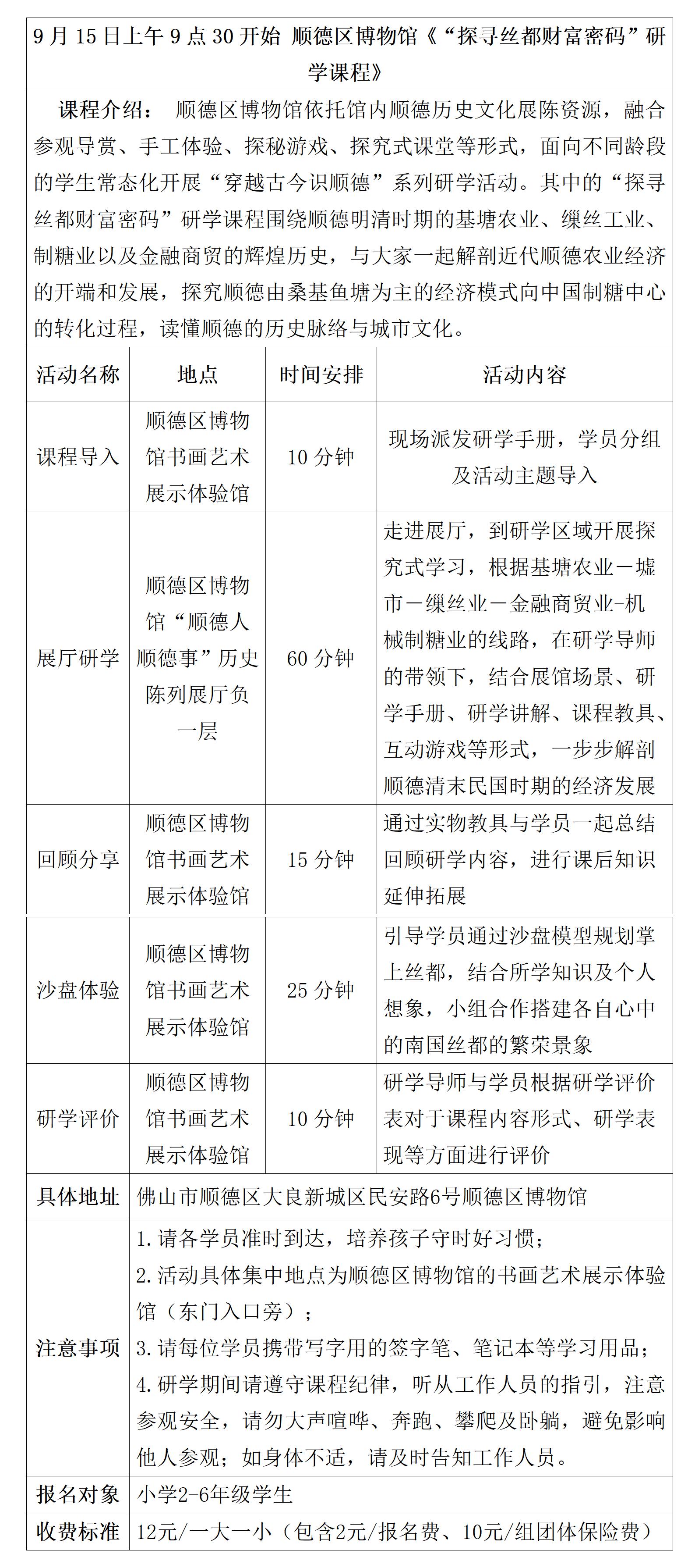 顺德区博物馆《“探寻丝都财富密码”研学课程》具体安排表(顺德区博物馆)915_01.jpg